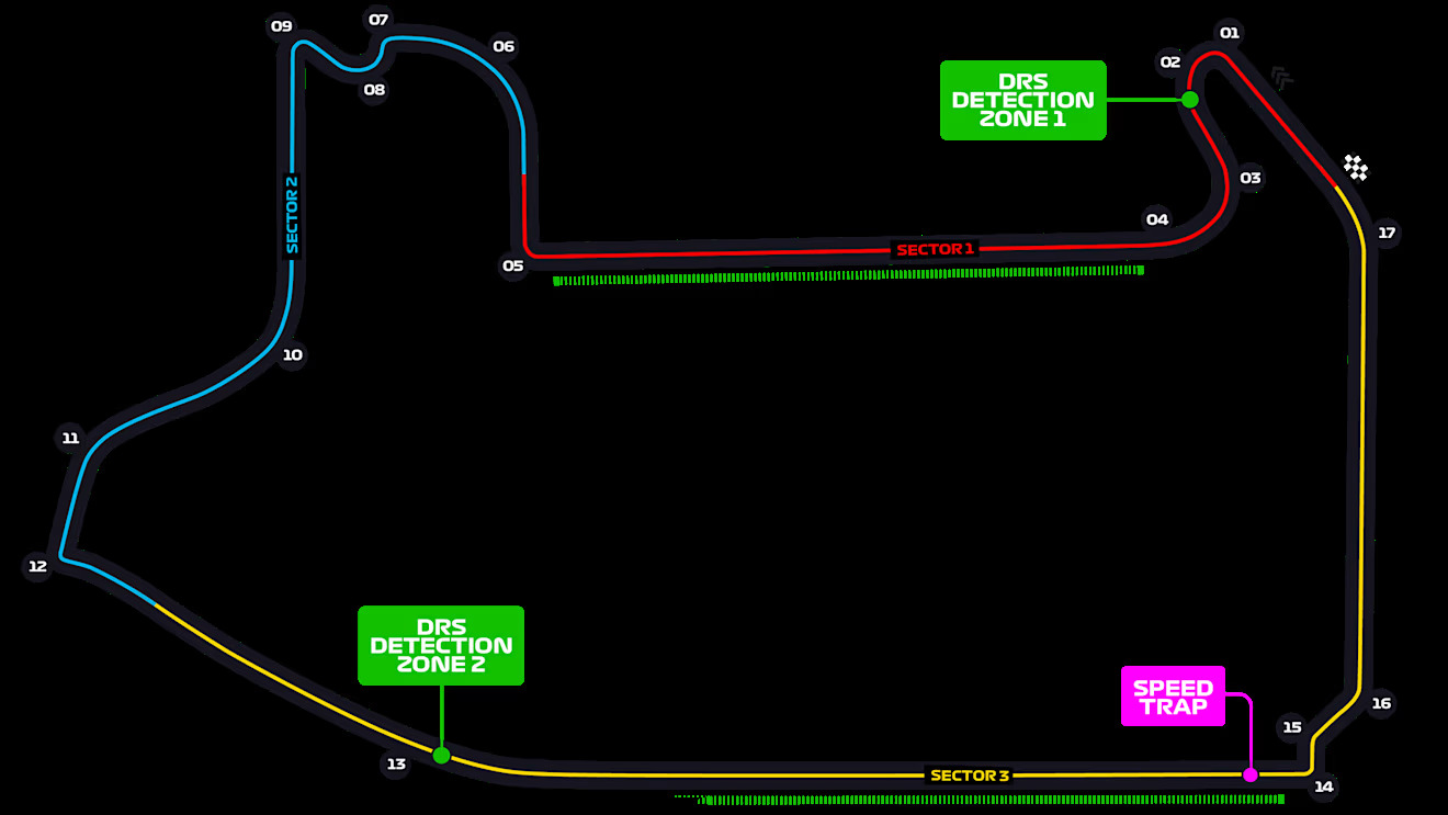 Así es el circuito del GP de Las Vegas donde correrá Colapinto.